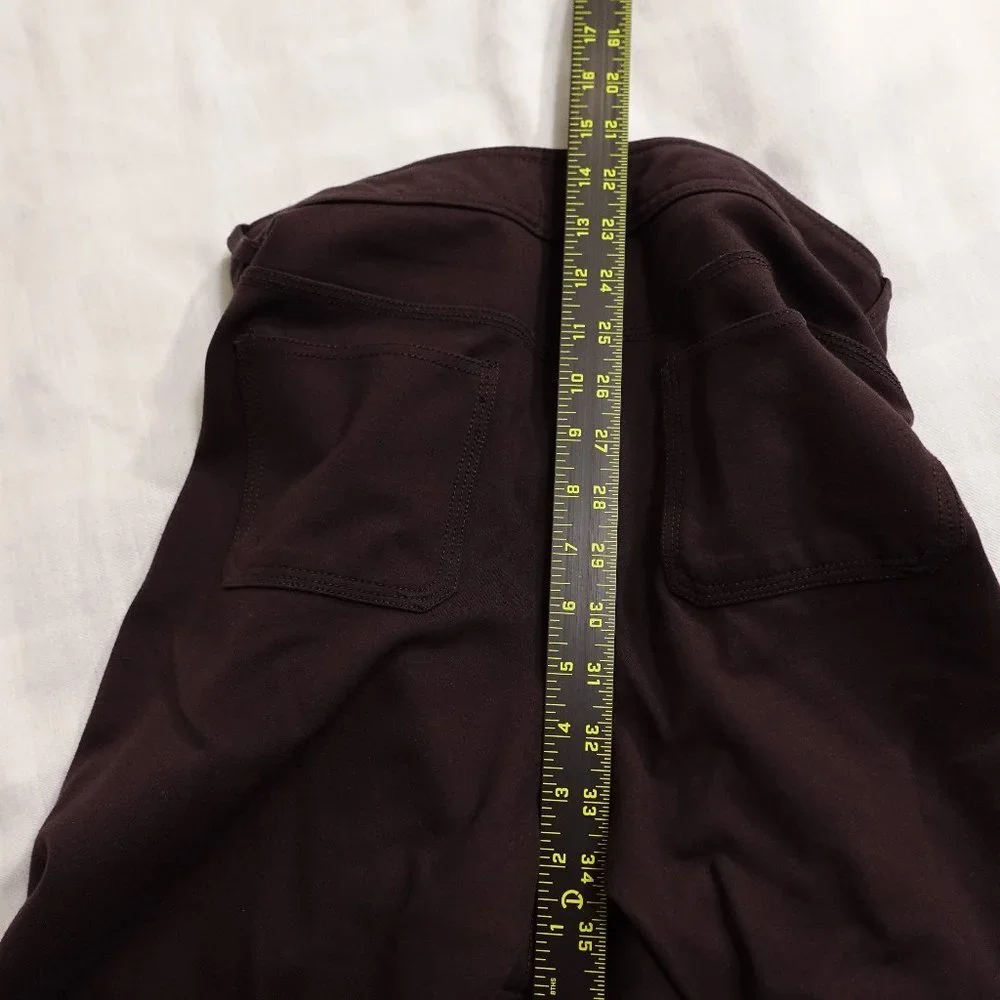 Eddie Bauer ponte high rise utility‎ leggings women's large brown
